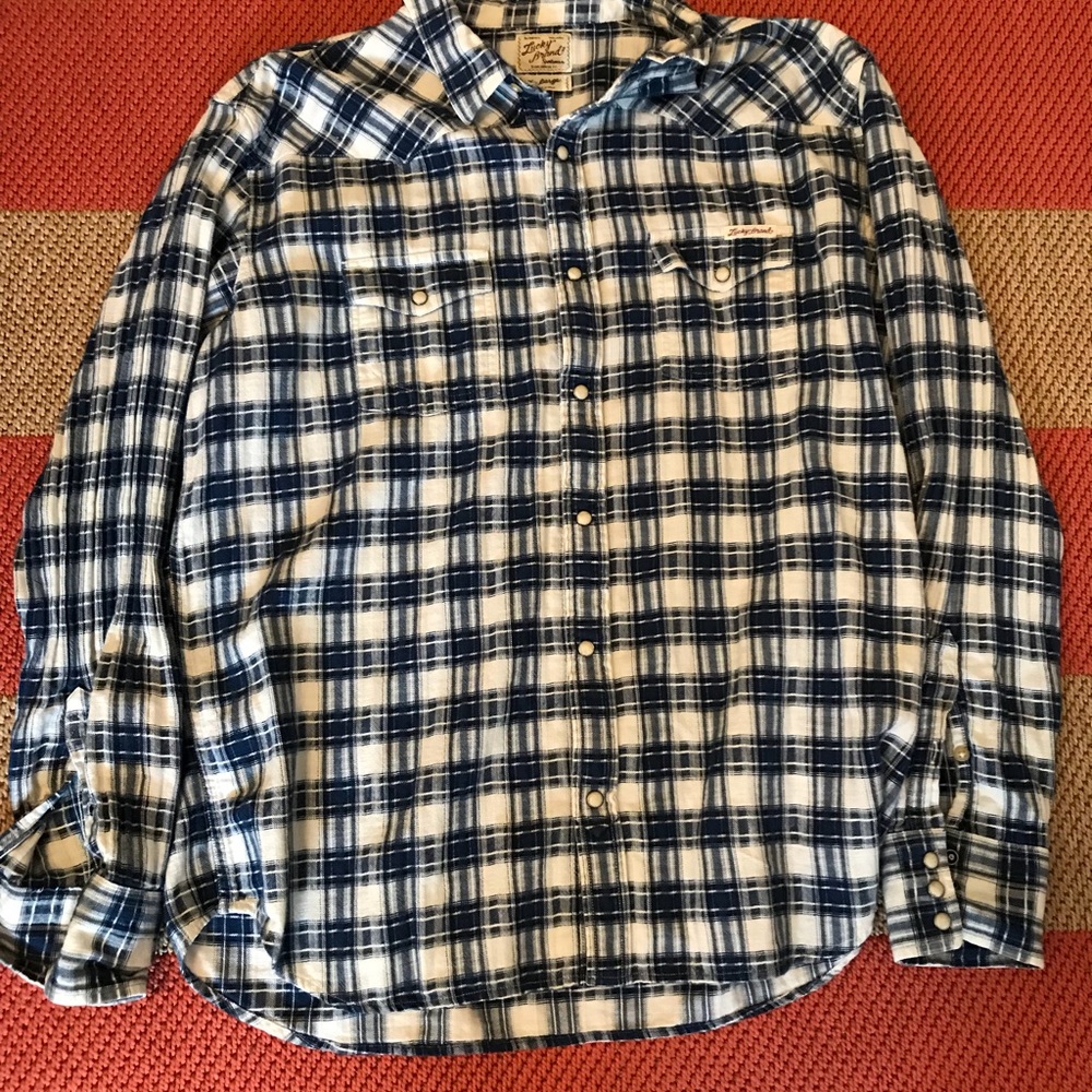 Long sleeve flannel western shirt